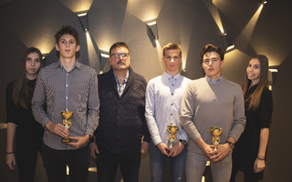 U19: Nemes Dávid, Varga Márk, Varga Csaba és Simon Attila, edző